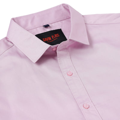 Pink Premium Solid Full Sleeve Shirt (GP063)