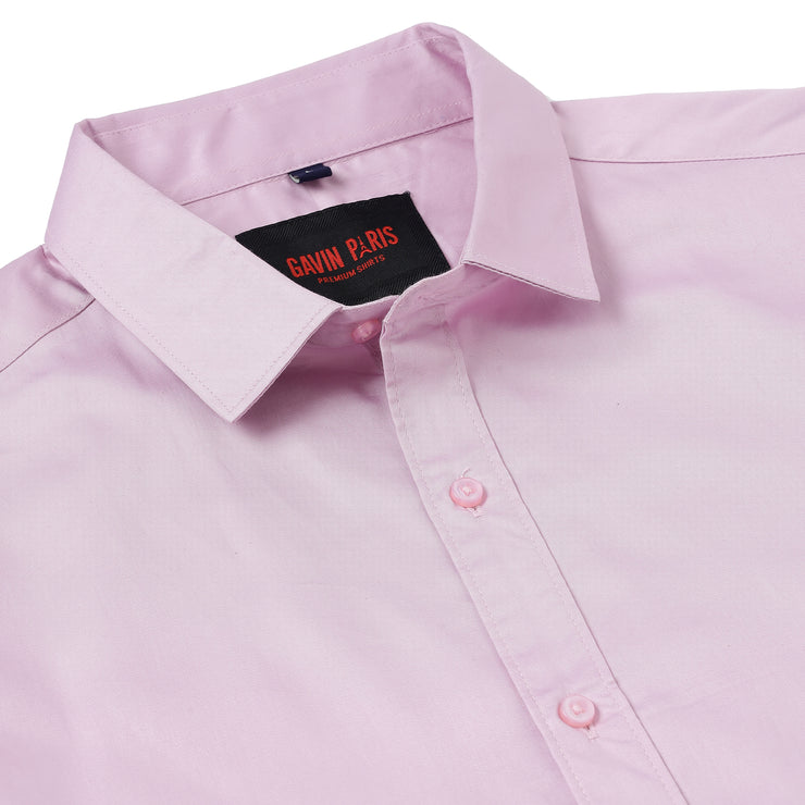 Pink Premium Solid Full Sleeve Shirt (GP063)