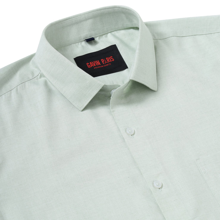 Light Green Full-Sleeve Shirt With Pocket (GP237)