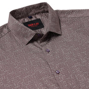 Full Sleeve Shirt - Mauve with Geometric Pattern (GP008)