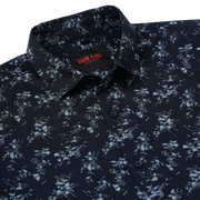 Black Floral Slim Fit Full-Sleeve Shirt (GP096)