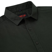 Dark Green Full-Sleeve Slim Fit Shirt (GP074)