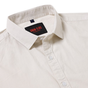Beige Striped Slim Fit Full-Sleeve Shirt (GP079)