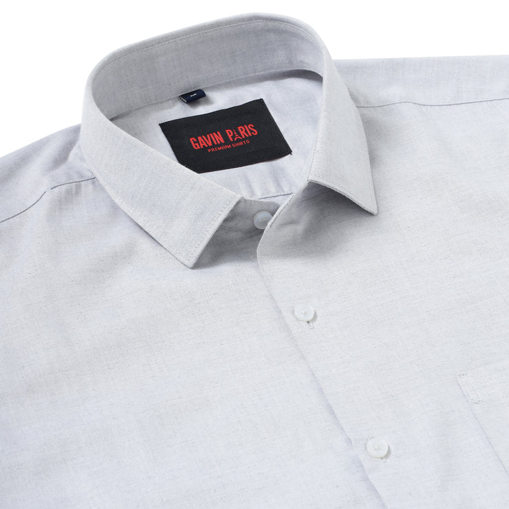 Light Grey Slim Fit Full-Sleeve With Pocket (GP235)