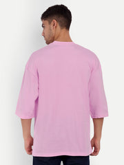 Mario Pink Oversize Drop shoulder Tee by Gavin Paris