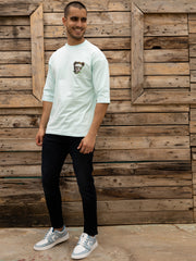 Bear Aqua Blue Oversized T-shirt