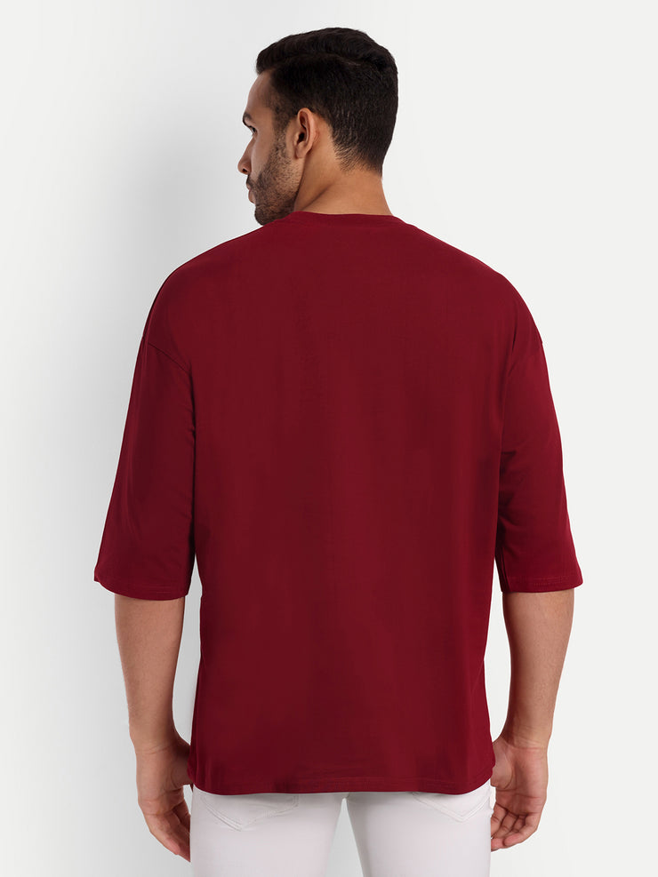 Good Bad Red Oversized Tee by Gavin Paris