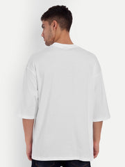 Surprise White Oversized Tee by Gavin Paris