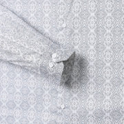 WHITE BLUE BARFI PRINTED FULL SLEEVE SHIRT (GP010)