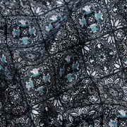 Black and Blue Geometric Full-Sleeve Shirt (GP101)