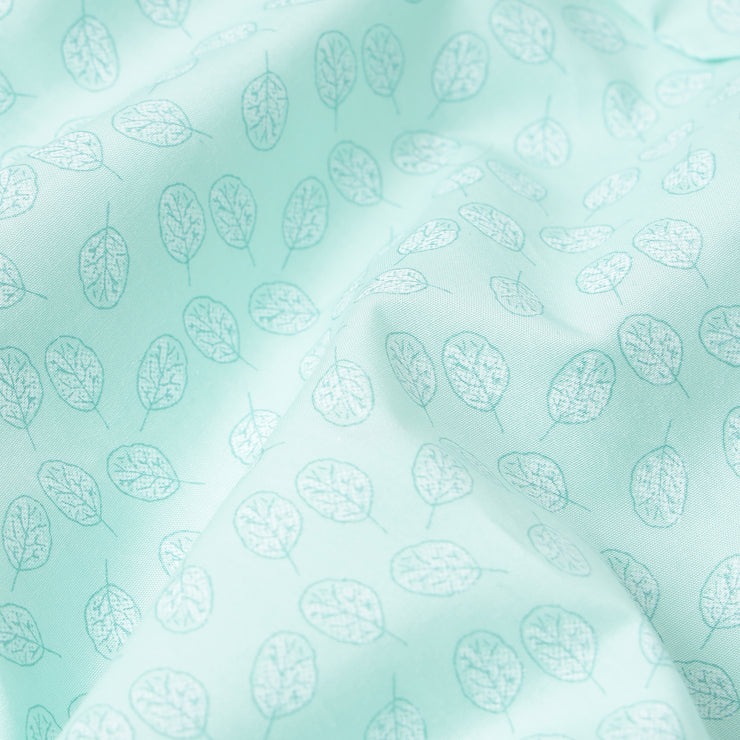 SEA GREEN BEETEL LEAF PRINTED COTTON FULL SHIRT (GP108)