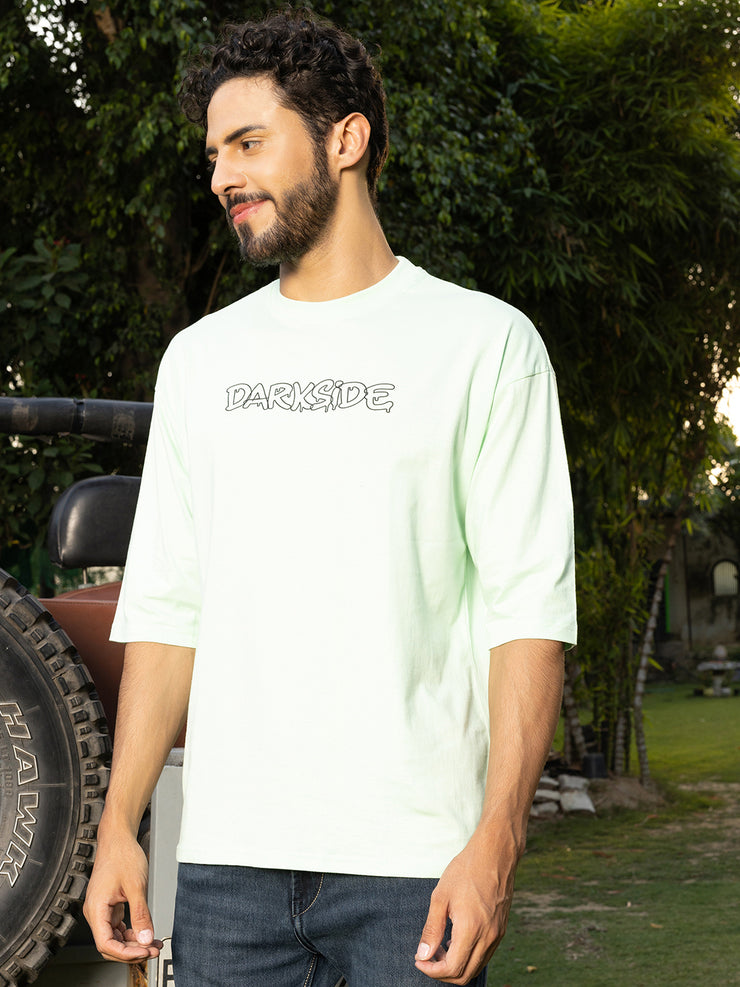 Darkside Sea Green Oversized Drop shoulder Tee by Gavin Paris