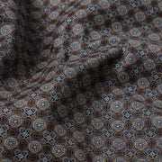 Brown Circle Pattern Slim Fit Full Sleeve Shirt (GP030)