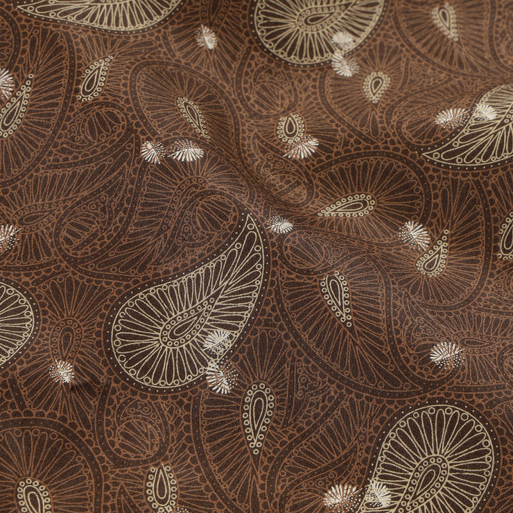 Brown with Paisley Pattern Full Sleeve Shirt (GP154)