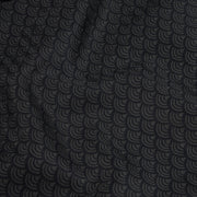 Black and Gray Scallop Pattern Slim Fit Full Sleeve Shirt (GP156)