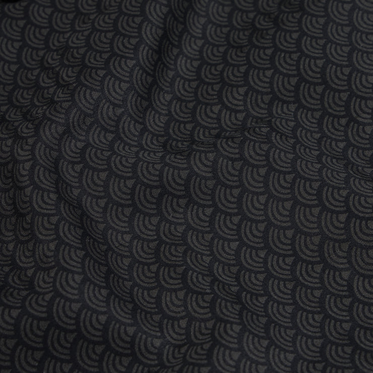 Black and Gray Scallop Pattern Slim Fit Full Sleeve Shirt (GP156)