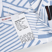 Blue & White Striped Full Sleeve Shirt(GP169)