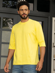 Paparazi Lemon Yellow Oversized Drop shoulder Tee by Gavin Paris