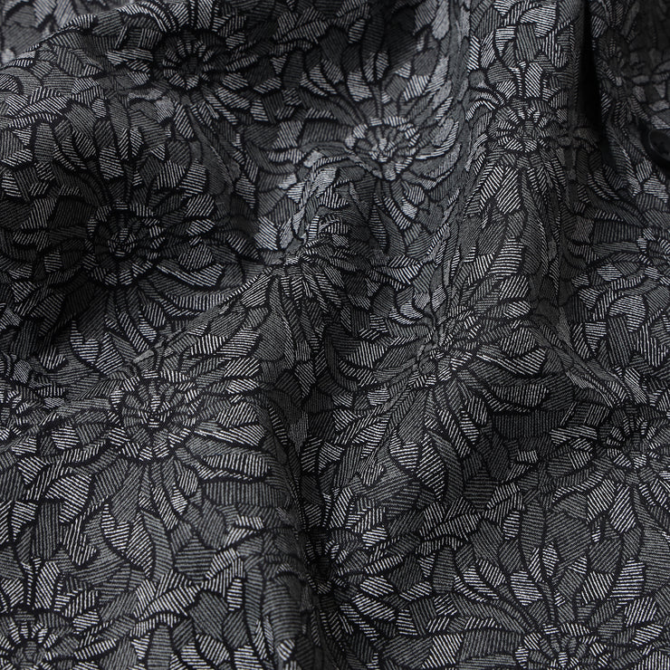 BLACK FLOWER PRINT FULL SLEEVE SHIRT (GP020)