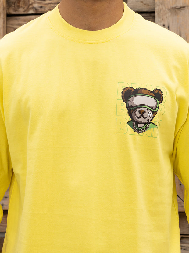 Bear Lemon Yellow Oversized T-shirt