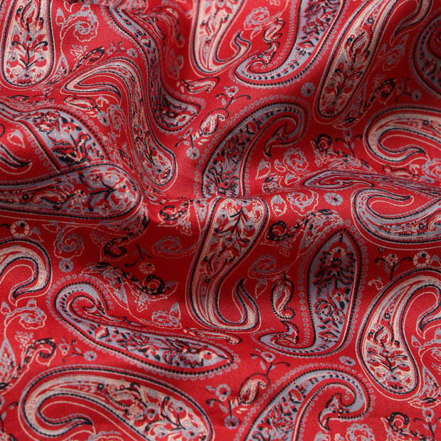 Red Paisley Full-Sleeve Shirt (GP021)