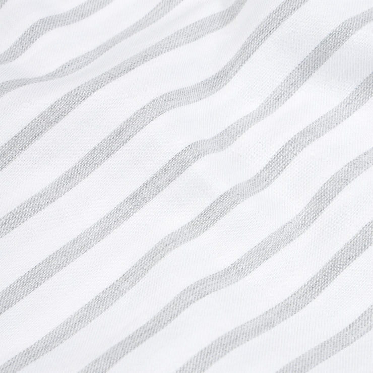 White with Grey Striped Pattern Full Sleeve Shirt (GP159)