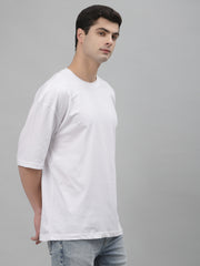 White Unisex Plain Oversized Tee By Gavin Paris