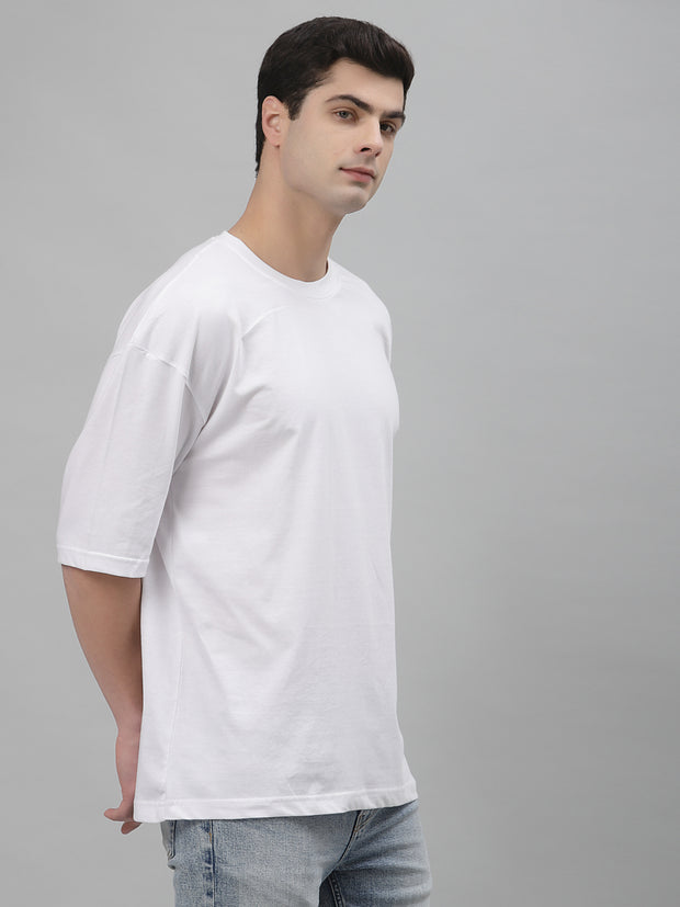 White Unisex Plain Oversized Tee By Gavin Paris