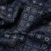 Blue Geometric Pattern Full Sleeve Shirt (GP013)