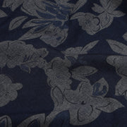 Navy Blue Floral Print Slim Fit Full Sleeve Shirt (GP145)