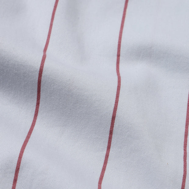 WHITE & RED STRIPE COTTON FULL SLEEVE SHIRT (GP035)