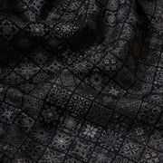 Full Sleeve Shirt - Black with Geometric Pattern (GP012)