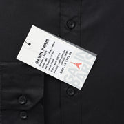 Black Solid Full-Sleeve Shirt (GP066)