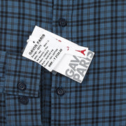 Blue and Black Plaid Slim Fit Full Sleeve Shirt (GP163)