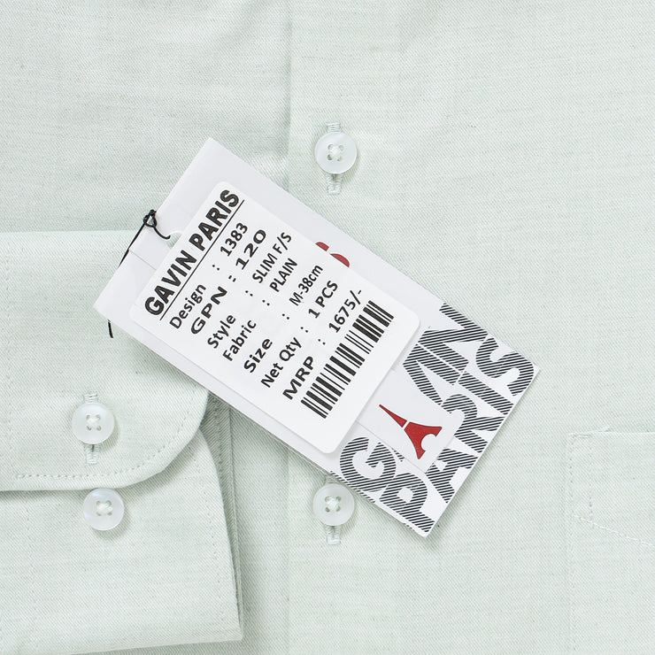 Light Green Full-Sleeve Shirt With Pocket (GP237)
