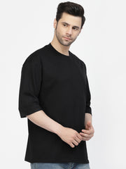 Black Plain Oversized Unisex Tee By Gavin Paris