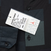 Black and Green Block Pattern Slim Fit Full Sleeve Shirt (GP047)