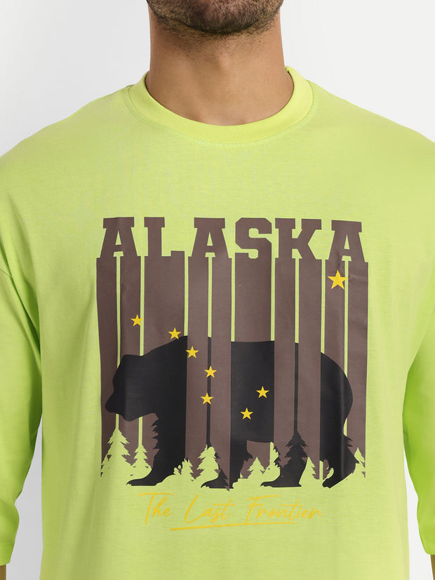 Alaska Neon Green Oversized Tee