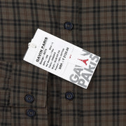 Brown and Black Plain Slim Fit Full Sleeve Shirt With Pocket (GP165)