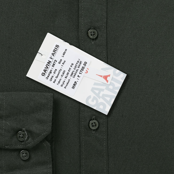 Dark Green Full-Sleeve Shirt (GP074)