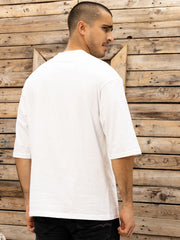 Psycho White Oversized Tee by Gavin Paris