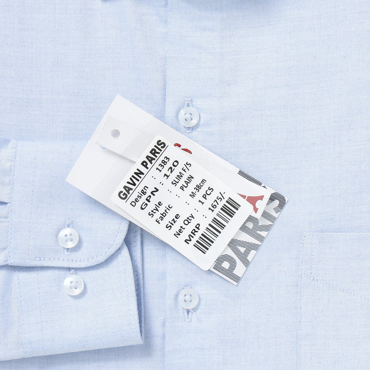 Light Blue Full-Sleeve Shirt With Pocket (GP236)