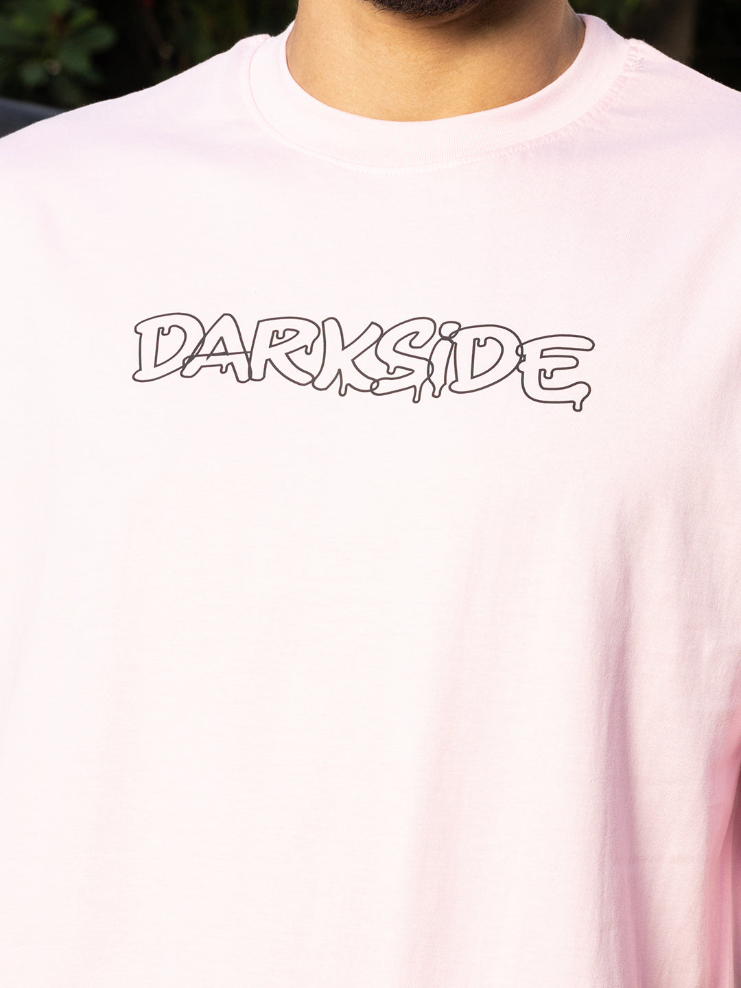 Darkside Pink Oversized Drop shoulder Tee by Gavin Paris