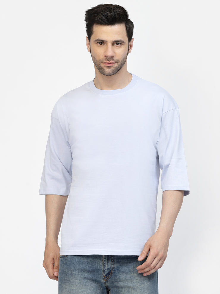 Sky Blue Plain Oversized Tee by Gavin Paris