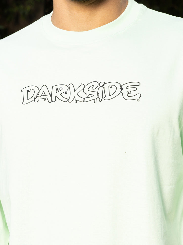 Darkside Sea Green Oversized Drop shoulder Tee by Gavin Paris