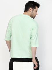 Sea Green Plain Oversized Unisex Tee by Gavin Paris