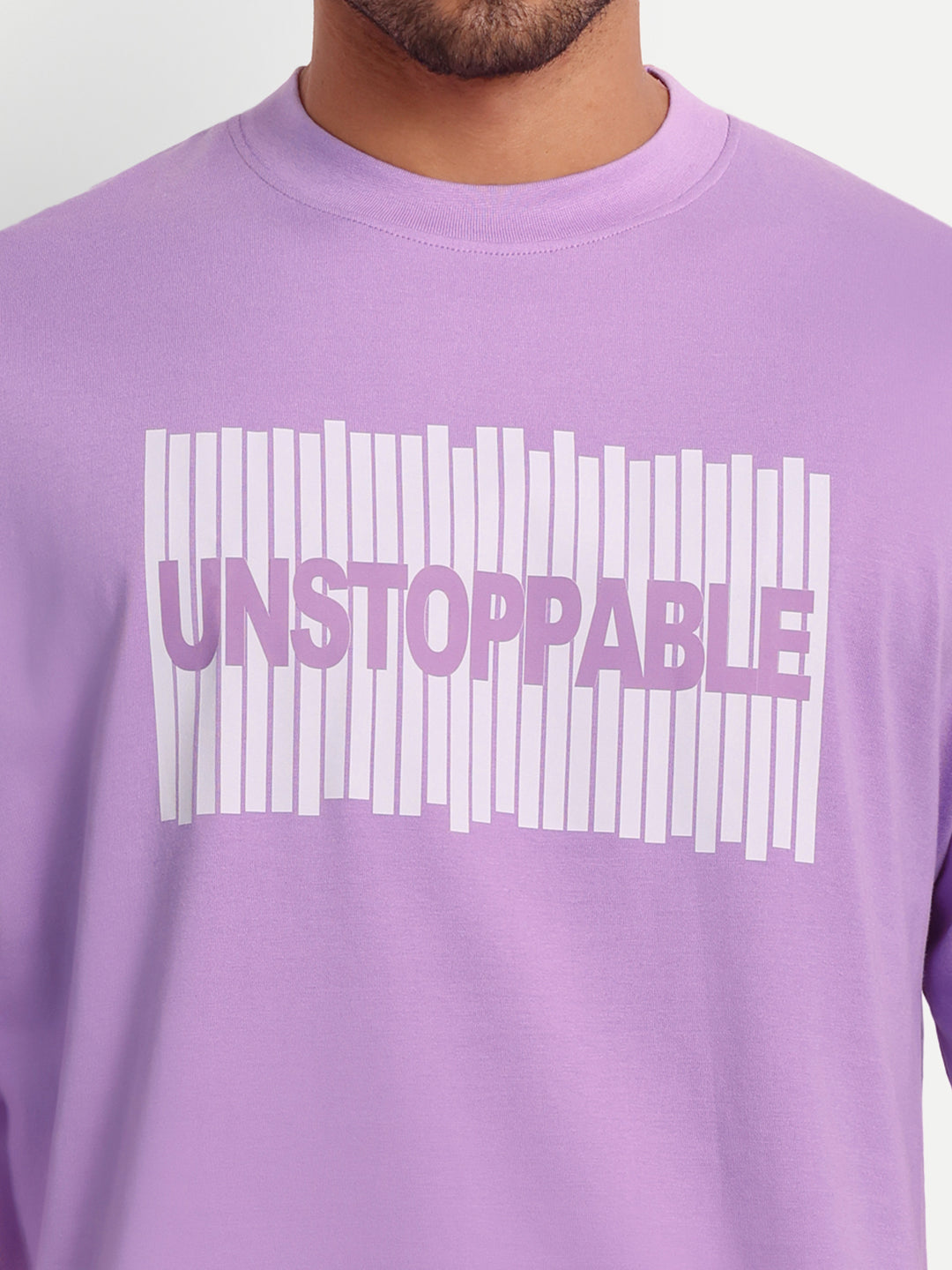 Unstoppable Lavender Oversized Tee by Gavin Paris