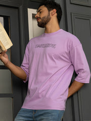 Darkside Lavender Oversized Drop shoulder Tee by Gavin Paris