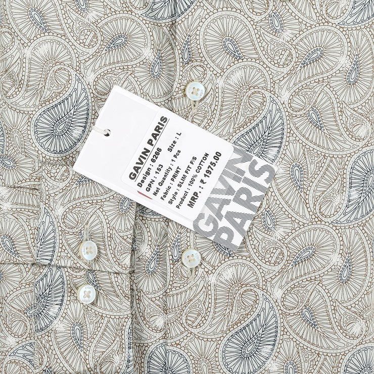 Full Sleeve Paisley Printed Shirt (GP153)