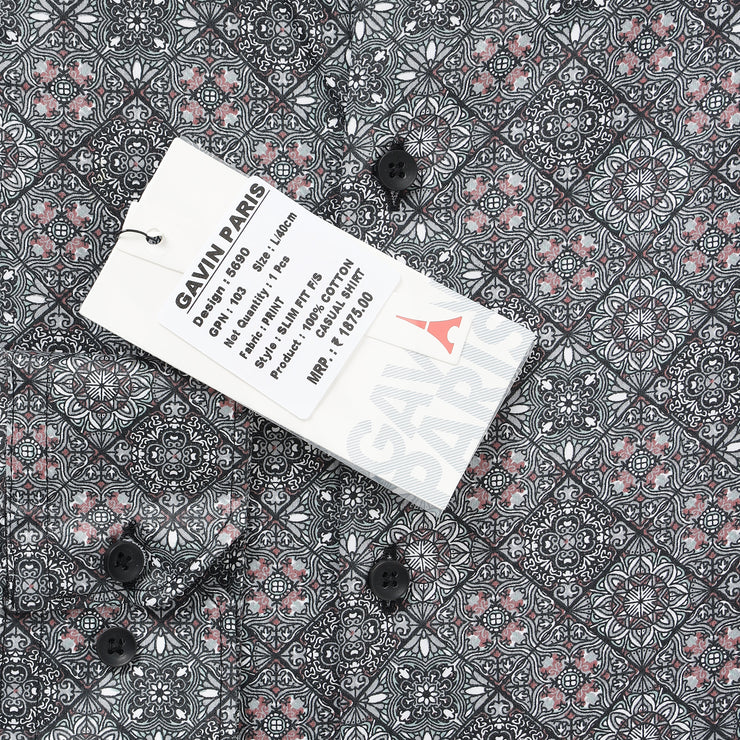 Geometric Pattern Full-Sleeve Shirt (GP103)